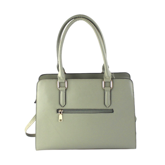 AR New York Satchel 2in1 Handbag Women Brown PU Structured Shoulder Bag NWT - Picture 13 of 16